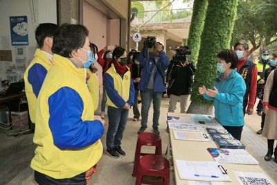 市長視察台灣燈會防疫工作情形