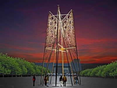 台中好聖誕「竹藝聖誕樹」模擬圖