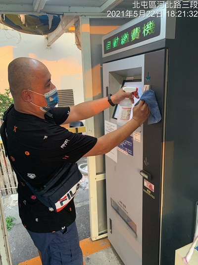公有停車場強力落實防疫措施 停車場域及設備每日清潔消毒