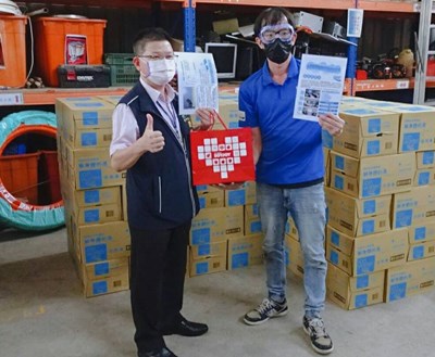 金車大塚致贈中市清潔人員飲料 (圖)