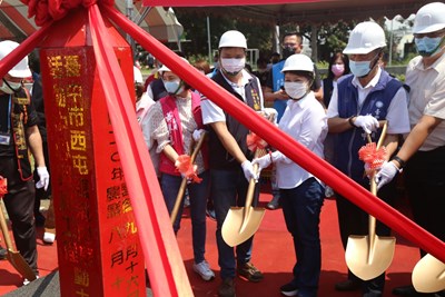 西屯區港尾里活動中心開工 盧市長：滿足多功能需求
