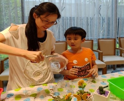 「大誠雲杉社區」辦理廢棄資收物再利用DIY教學