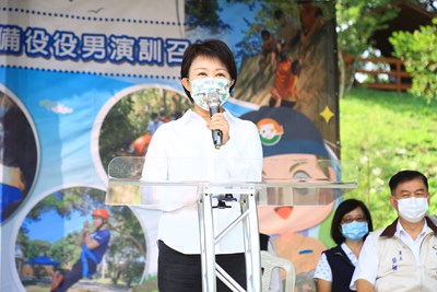 「台中市110年替代役備役役男演訓召集」今(8)日於石岡沙連墩戶外探索學習營地登場