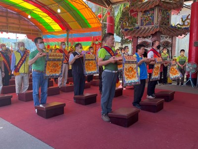 中市大甲廣聖宮舉辦全國開台聖王秋祭 民政局長祈求國泰民安