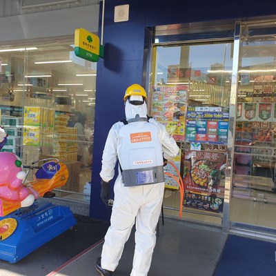 清水區全聯鰲峰店完成消毒