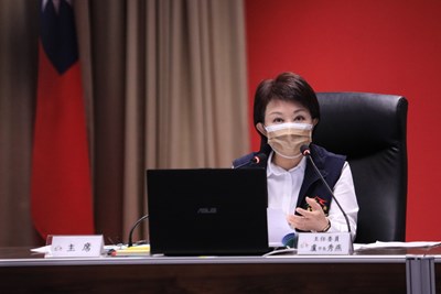 市長盧秀燕昨（16）日親自主持空氣品質改善委員會110年第3次會議