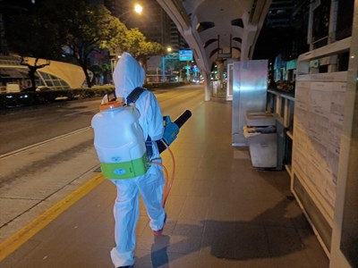 清明連假交通防疫  中市加強大眾運輸場站環境消毒